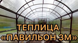 ТЕПЛИЦА С ВЫСОКИМИ СТЕНАМИ-1800мм. ПАВИЛЬОН 3М.