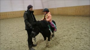 Школа верховой езды Гармония. Занятие на пони