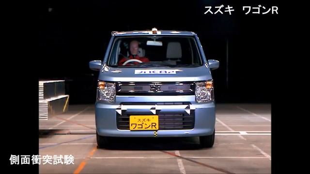 Suzuki Wagon R MH55s crash test side impact смотреть онлайн