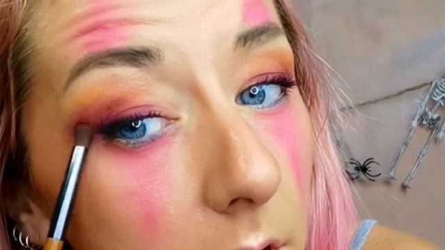 МАКИЯЖ КЛОУНА НА ХЭЛЛОУИН/ Простой и страшный макияж на Хэллоуин