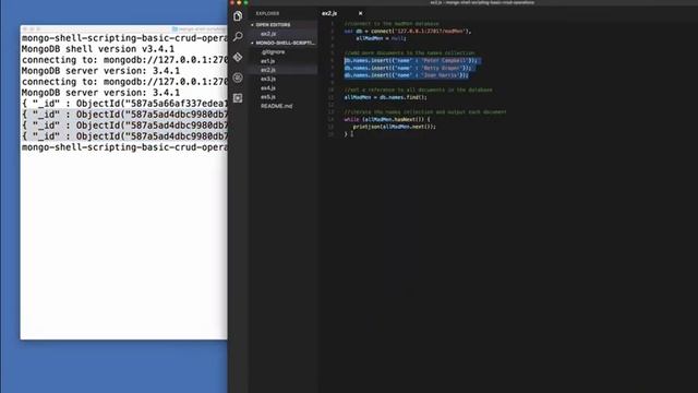 Getting Started with Mongo Shell Scripting – Basic CRUD Operations смотреть онлайн