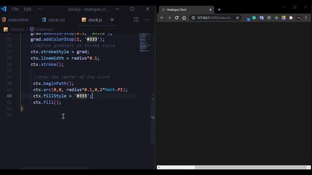 Analog Clock Using Only JavaScript