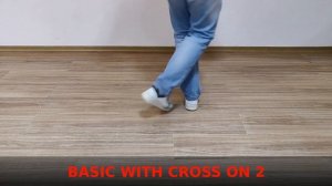 Bachata Basic Step with Cross on 2