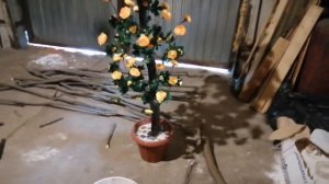 Искусственное дерево "Роза" сделана своими руками