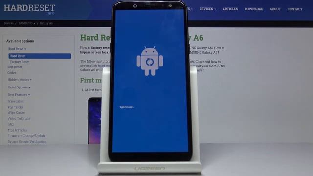 Как удалить все данные с Samsung Galaxy A6 — Заводской сброс смотреть онлайн