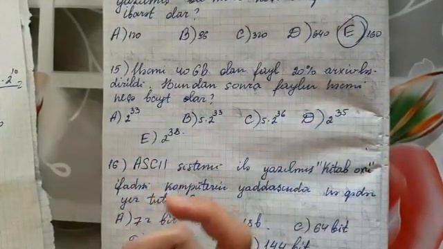 İnformatika-Mövzuların təkrarına aid testlərin izahı(Abituriyent, MİQ) смотреть онлайн