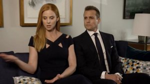 Behind the Scenes of the Suits Cover Shoot With Sarah Rafferty and Gabriel Macht