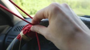Car tack- paracord steering wheel wrap