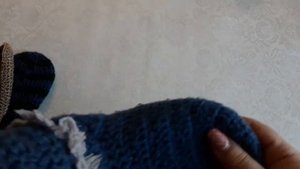 ВЯЗАНИЕ ?  Как я пришиваю подошву на тапочки ?