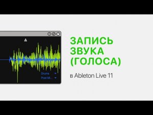 Запись звука (голоса) в Ableton Live 11 [Ableton Pro Help]