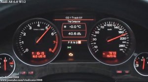 Audi A8 6,0 w12 vs BMW 760Li vs Mercedes S600    Acceleration 0 220kmh