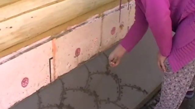 Рисунок на бетонной дорожке.Быстро и не затейливо смотреть онлайн