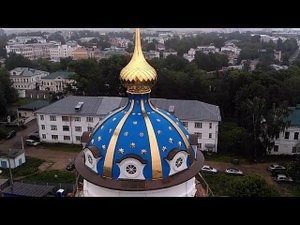 Кострома. Вид на город и р. Волгу с колокольни Костромского Кремля. Май 2021.