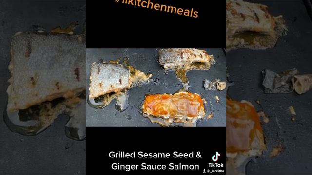 Grilled Sesame Seed & Ginger Sauce Salmon