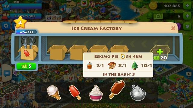 Ice cream Factory - Township mobile game смотреть онлайн