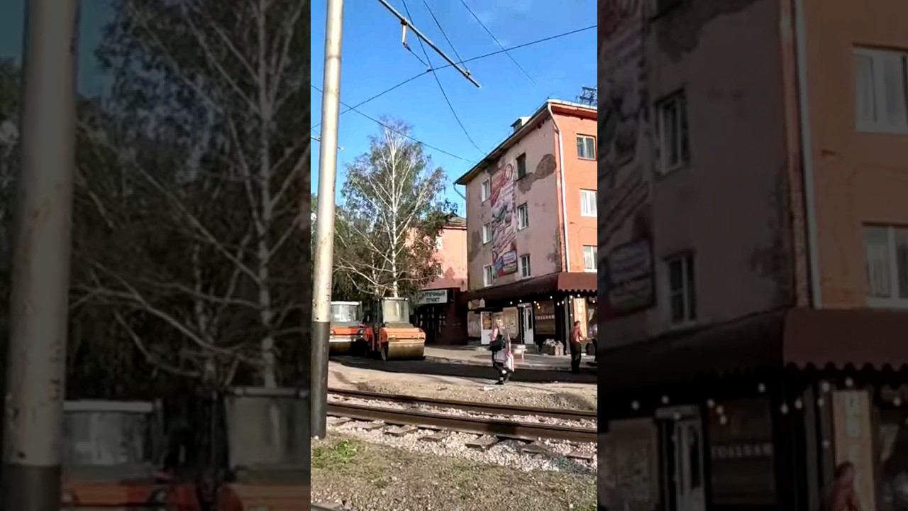 Прокопьевск укладка асфальта площадь Снежинка #городпррр #андрейкараульщиков #shortsyoutube