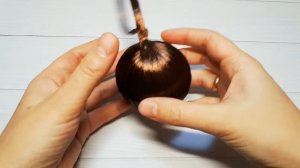 Елочная игрушка с кружевом/Toy on the Christmas tree 2019