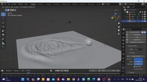 Создание физики воды и волн в blender 3.2.2