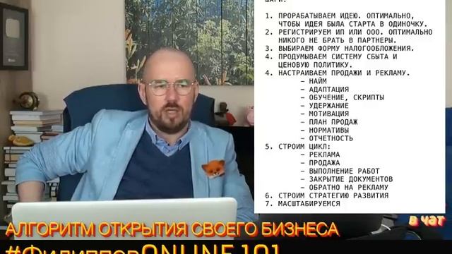 #ФилипповONLINE 101 | АЛГОРИТМ ОТКРЫТИЯ СВОЕГО БИЗНЕСА | Сергей Филиппов