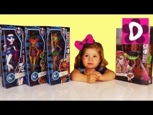 ✿ Куклы Monster High Обзор Монстер Хай 4 Куклы Монстр Хай Распаковка Monster High dolls unboxing