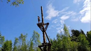 Крутая тарзанка на даче своими руками
