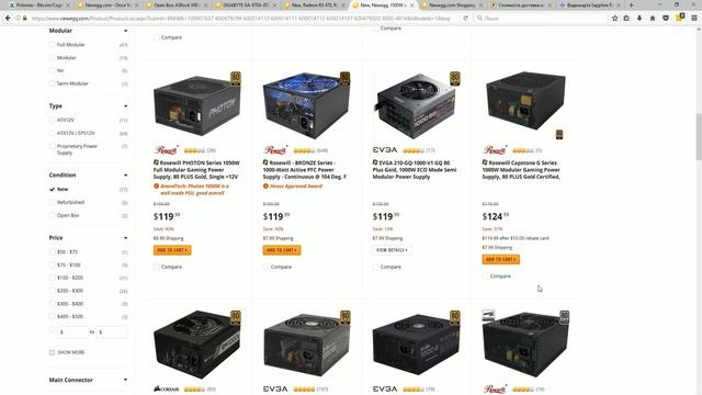 Покупка комплектующих с NewEgg США за биткоины BTC (RX470 и RX480) смотреть онлайн