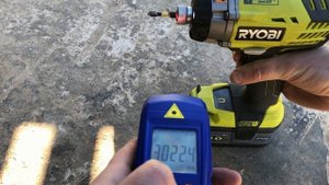 Проверяем обороты. Импакт Ryobi RID1801