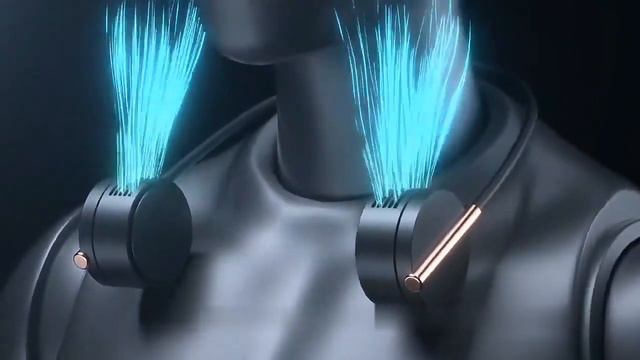 Подвесной шейный вентилятор/портативный вентилятор/USB-зарядка (черный)