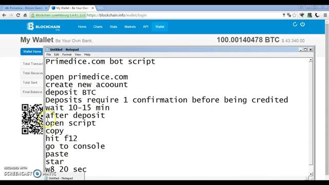 Как сделать 1 BTC в день? 3BTC WITH #PrimeDiceScript 2017 3 Биткоина на PrimeDice скрипт смотреть онлайн