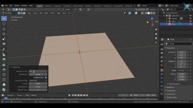 ТРИ Простых способа Создания Ландшафта в Blender 3D 2.8+ смотреть онлайн