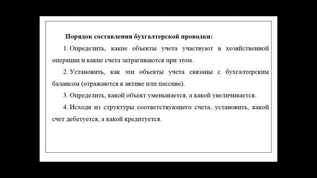 Урок 3: Система счетов и двойная запись