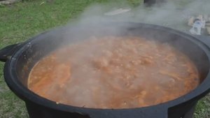 ГРУЗИНСКИЙ ХАРЧО В КАЗАНЕ НА КОСТРЕ