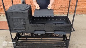 Обзор Мангал и печь с крышей