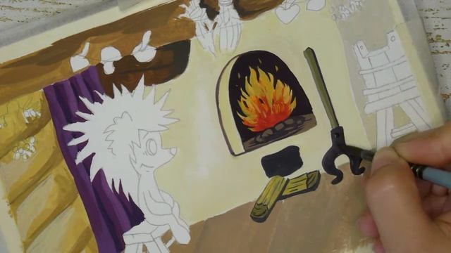 Как легко нарисовать ежика за 6 минут. Рисунок ежик гуашью. Как просто нарисовать ежика. смотреть онлайн