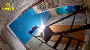 БИРЮЗОВЫЕ НАТЯЖНЫЕ ПОТОЛКИ В КОТЕЛЬНОЙ ОТ #РКВЕСТА