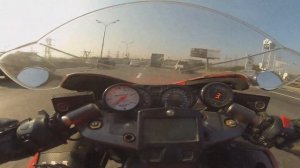 Агрессивная езда на мото в потоке 200 + км/ч ^ Relax