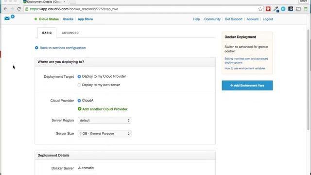 Deploying Drupal on Cloud A with Cloud 66