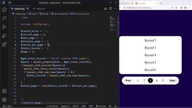 Pagination Using Php