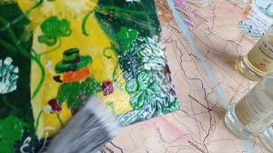 Испортила лаком картину. Не удачный опыт покрытия лаком картины.