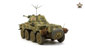 После сборки - тяжелый БА Пума от Dragon 1/35. Built Model Sd.Kfz.234/2 Puma, Dragon Model 1:35