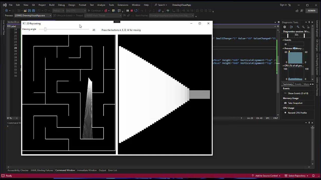 GRAPHICS. 2D Raycasting. Maze