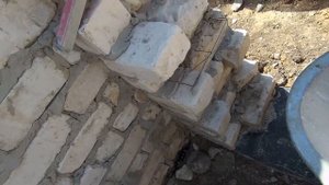 кладка бу кирпича,черновая кладка,кладка угла,советы кладки,забутовка,разметка,ч-6