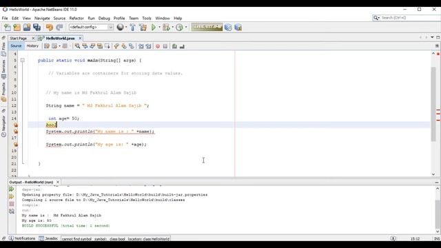 Java Tutorial-2: Variable in Java