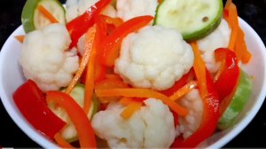 Супер вкусная ЦВЕТНАЯ МАРИНОВАННАЯ КАПУСТА👍