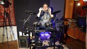 Электронные барабаны NUX DM-7X | Подиум, новый барабан, заглушка, EZDrummer, MART