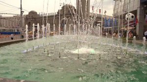 Фонтан в Москве Поющий Музыкальный Киевский Вокзал ТЦ Европейский Метро Киевская Площадь Европы