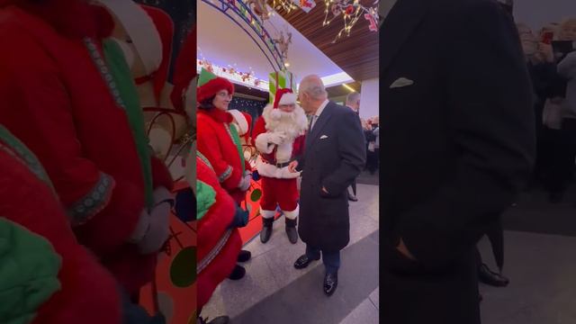 KING CHARLES WAS TOLD BY SANTA TODAY THAT HE IS AT THE ‘VERY TOP OF HIS GOOD LIST’.