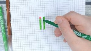 Несложные рисунки по клеточкам / Как нарисовать кактус в горшке / Поэтапно / Лайк АРТ