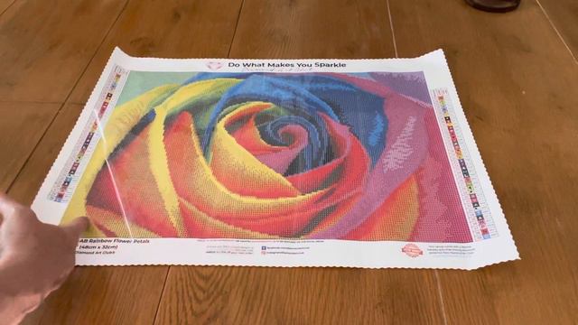 Diamond art club unboxing:rainbow flower petals