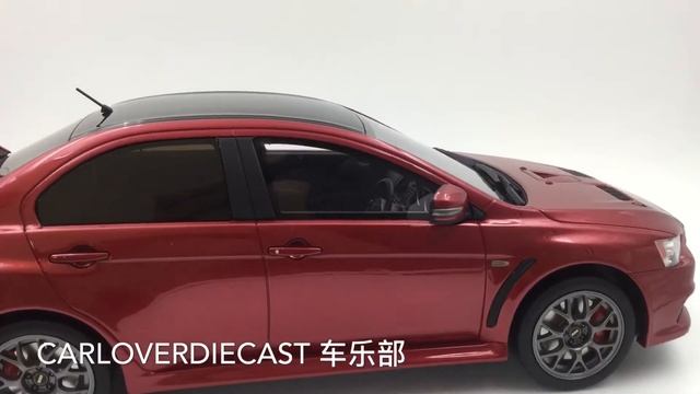 Kyosho 1:18 Mitsubishi Lancer Evolution Final Edition red (KSR18019R) смотреть онлайн